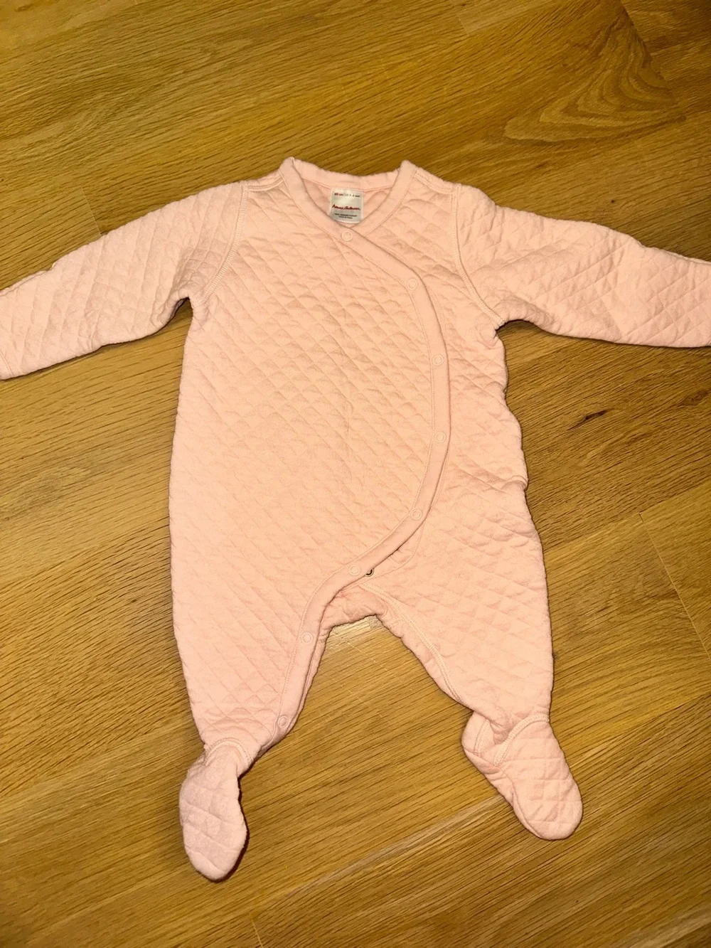 Hanna Andersson Quilted Light Pink Footie